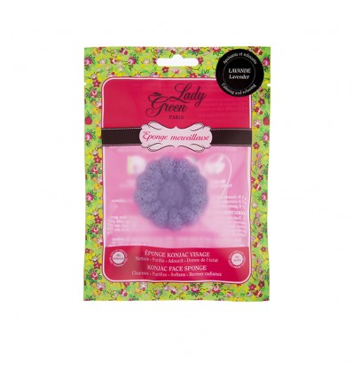 Lady Green Eponge Merveilleuse – Eponge de Konjac Lavande