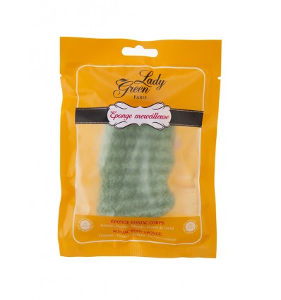 Lady Green Eponge Merveilleuse – Eponge de Konjac Corps à Aloe Vera