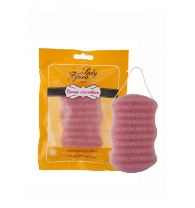 Lady Green Eponge Merveilleuse – Eponge de Konjac Corps Rose