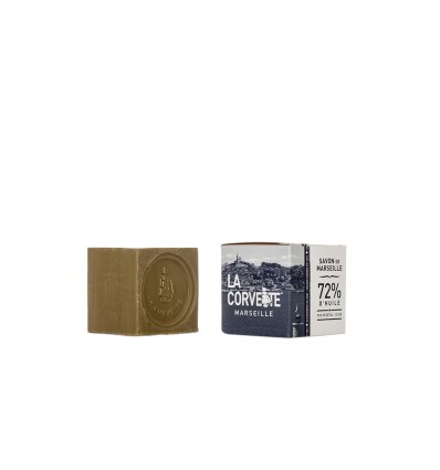 La Corvette Cube de Savon de Marseille Olive 200g