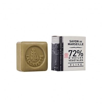 La Corvette Cube de Savon de Marseille Olive 100g
