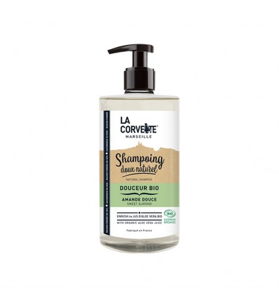 Shampoing Doux La Corvette – Douceur bio Amande Douce 500ml