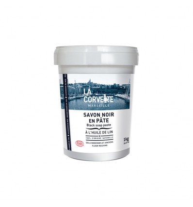 Savon Noir en Pate à l’Huile de Lin 1kg – La Corvette