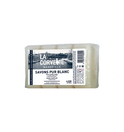 Lot de 4 Savons Pur Blanc en Pain La Corvette