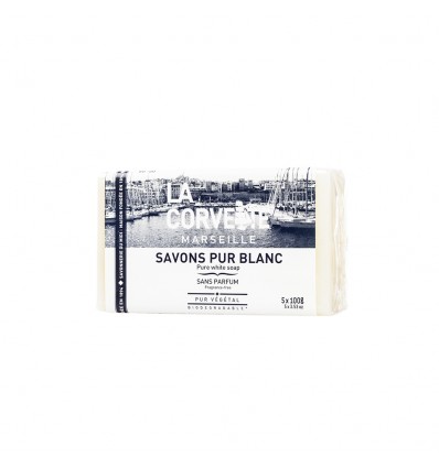 Lot de 5 Savons Pur Blanc en Pain La Corvette