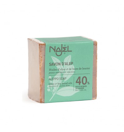 Najel Savon d’Alep 40 d’Huile de Baie de Laurier 200g
