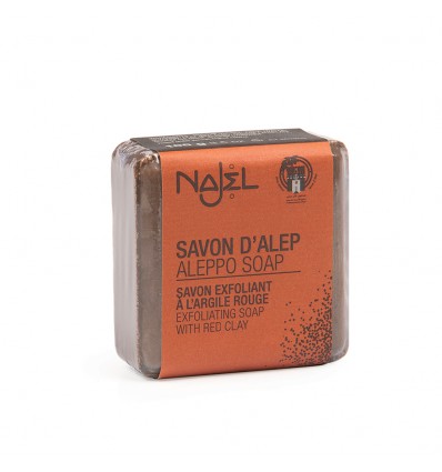 Savon d’Alep visage Najel à l’Argile Rouge 100g