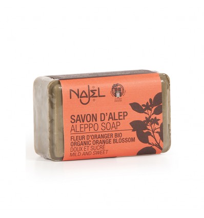Najel savon d’Alep Fleur d’Oranger Bio 100g