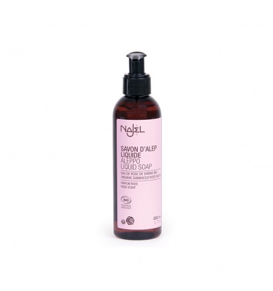 Savon d’Alep liquide Najel à la Rose de Damas 200ml