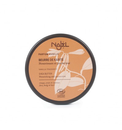 Najel Beurre de Karité parfum Vanille 100g – Soin visage_ corps et cheveux