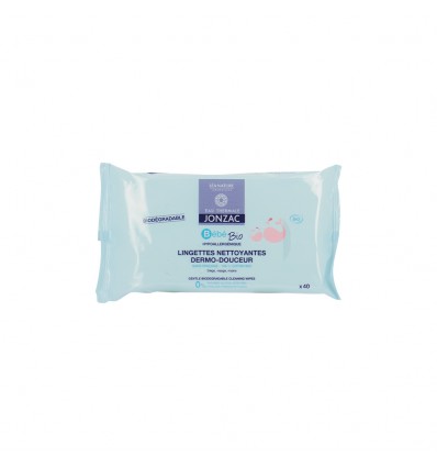 Lingettes jonzac Bébé Nettoyantes Dermo-douceur - 40 Lingettes
