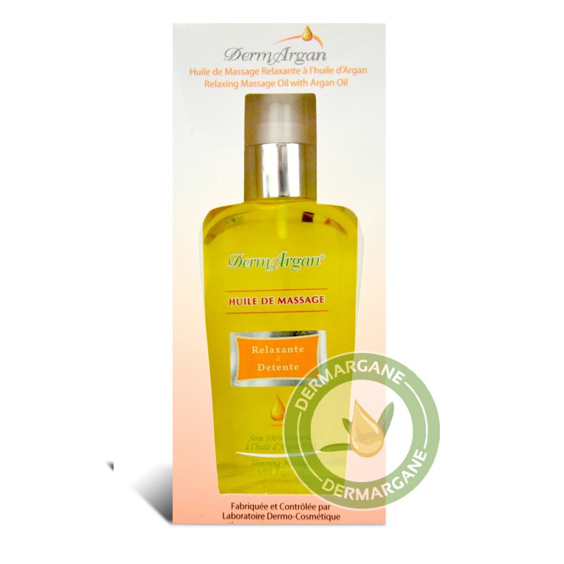 Huile de massage relaxante et délassante à base d’Argan