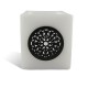Photophore cube motif rosace&nbsp;en blanc