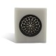 Photophore cube motif rosace en gris