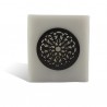 Photophore cube motif rosace en gris