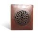 Photophore cube motif rosace en chocolat