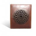Photophore cube motif rosace en chocolat