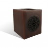 Photophore cube motif rosace en chocolat