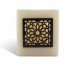 Photophore cube saumon motif carré mouchaibieh