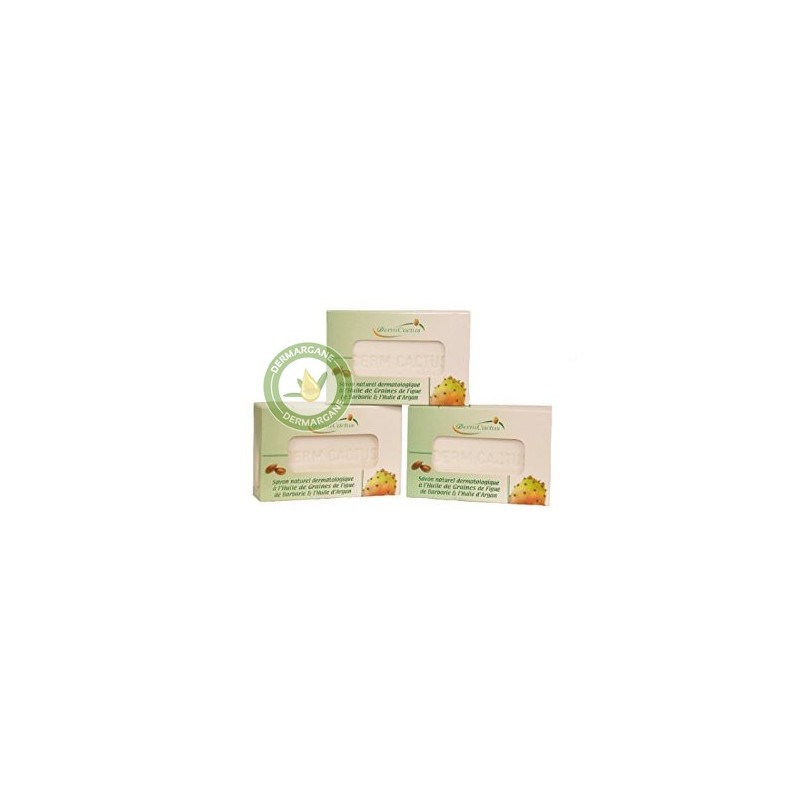 Lot de 3 Savons Naturels Dermatologiques Anti Taches Brunes Anti Rides Anti Cernes à lHuile de Graines de Figue
