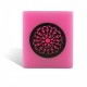 Photophore cube motif rosace&nbsp;en rose